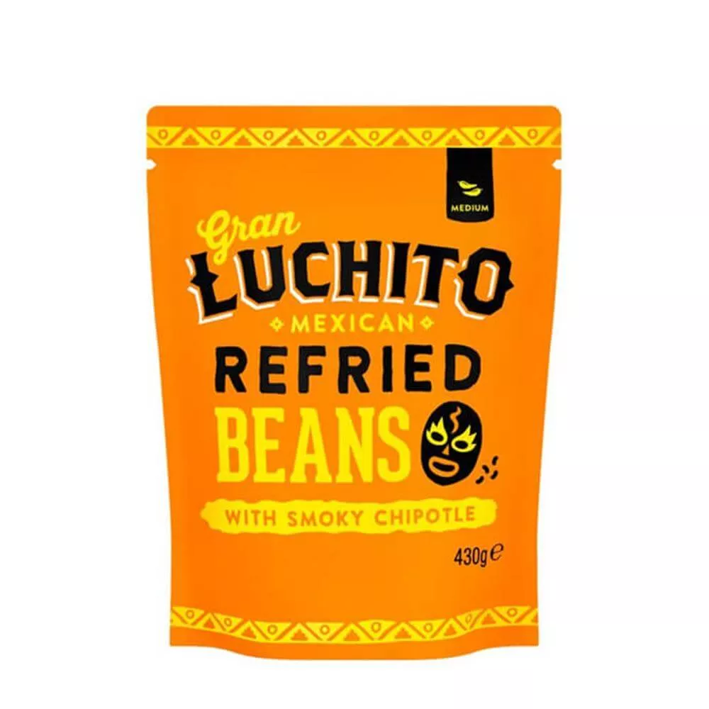 Gran Luchito Mexican Chipotle Refried Beans 430g